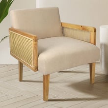 Nova Rubberwood Semi-Compressed Armchair